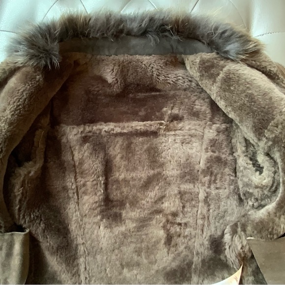 RARE Longchamp sheepskin and fox jacket - Picture 7 of 14